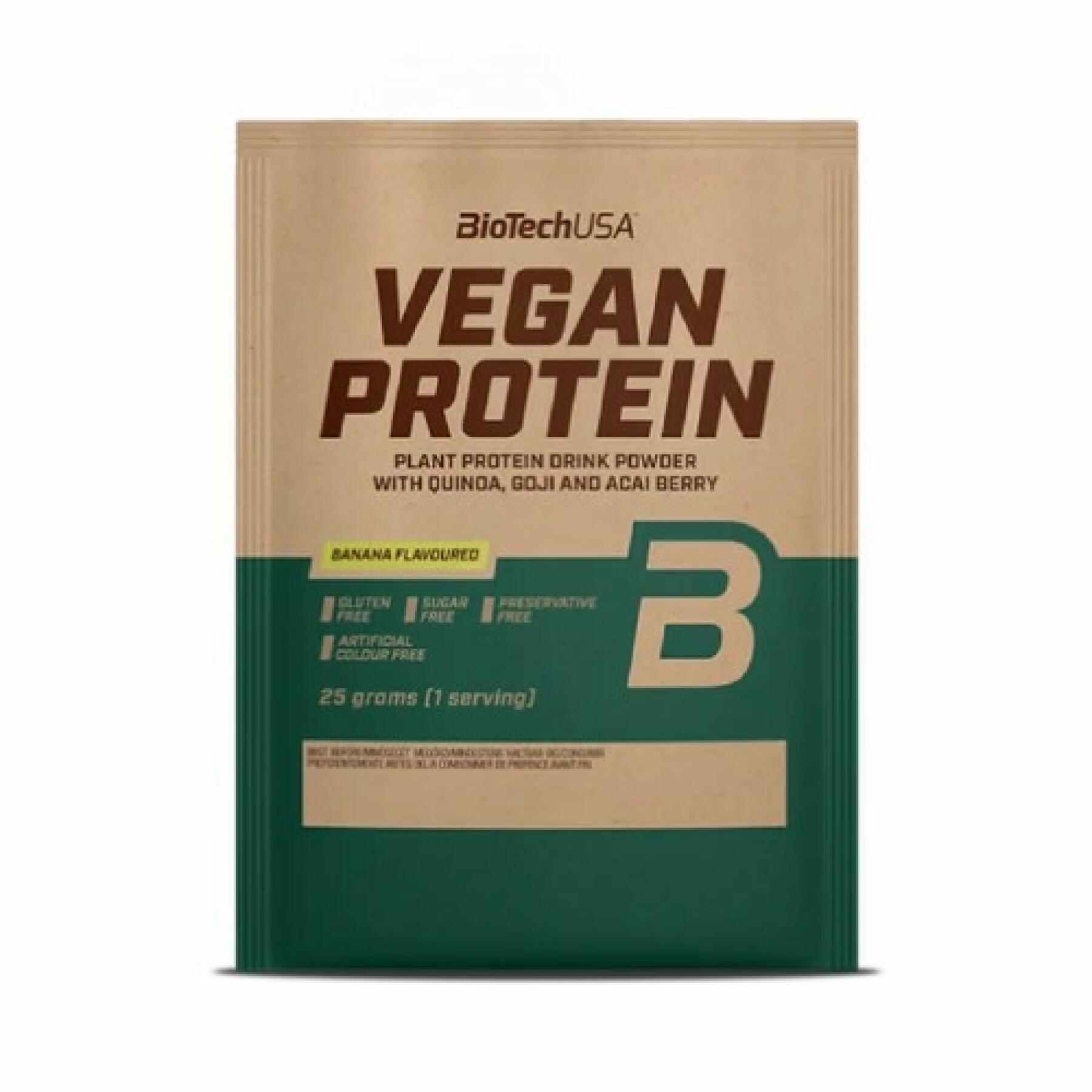 50 packets of vegan protein Biotech USA - Banane - 25g