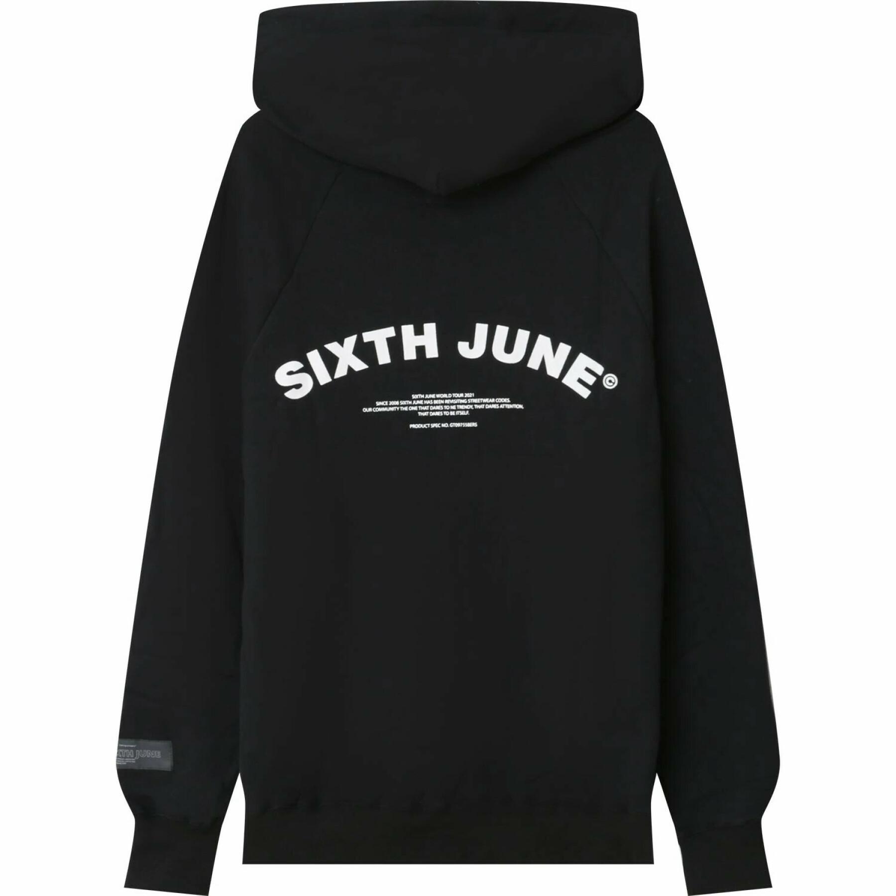 Hooded sweatshirt Sixth June Curved