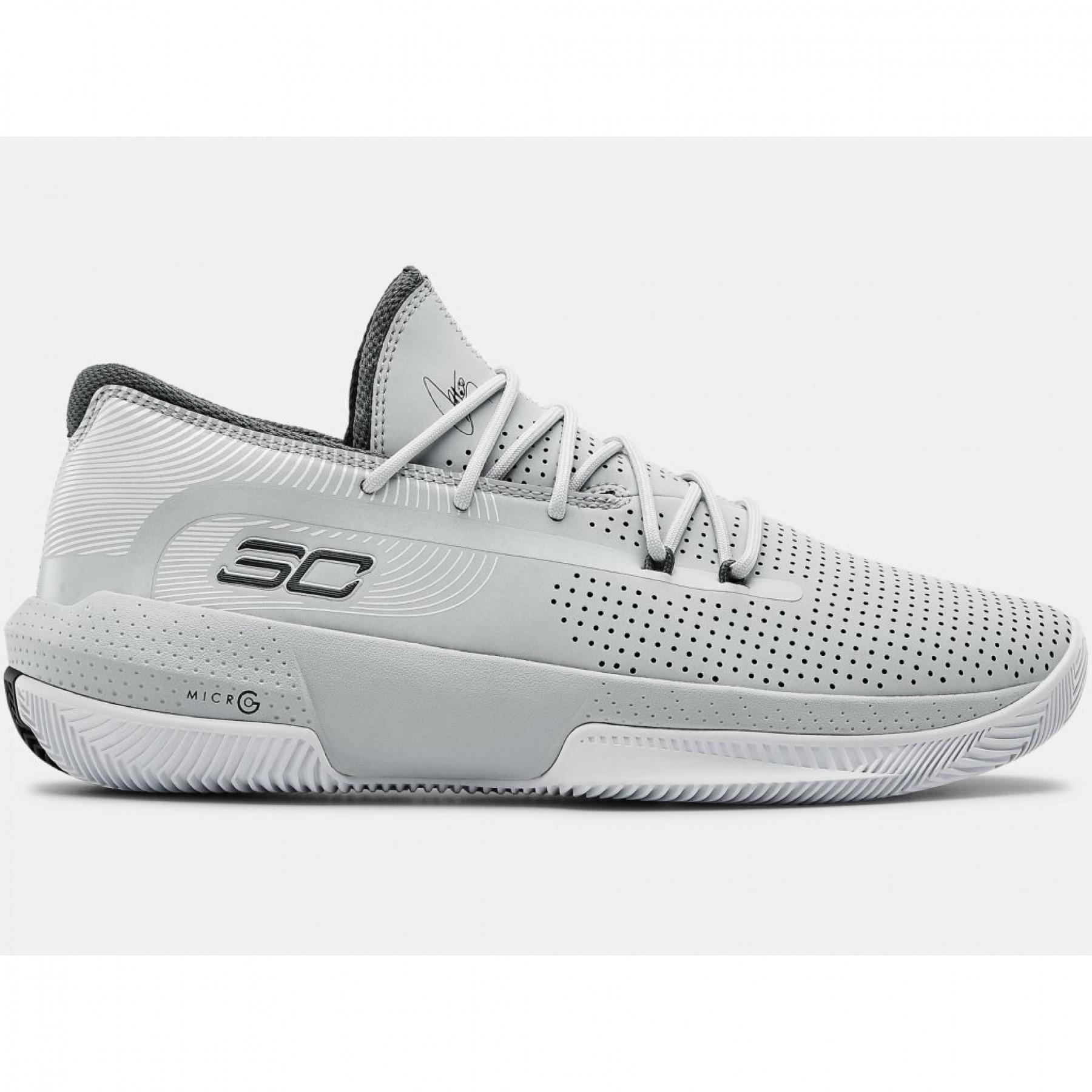 Under Armour Mens SC 3ZER0 III Basketball Shoes Grey Sports Breathable 