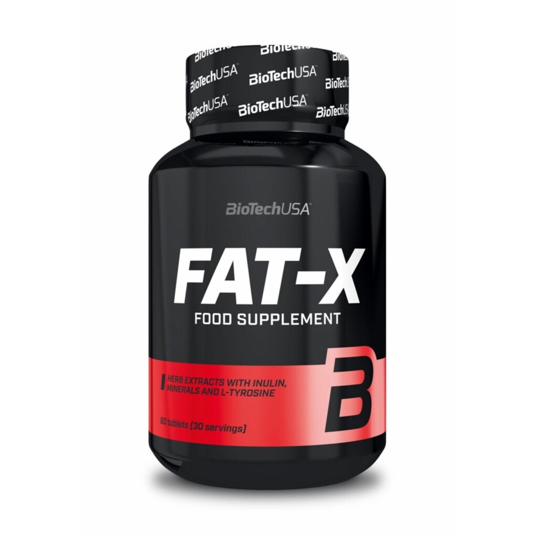 Pot of food supplements 60 tablets Biotech USA FAT-X