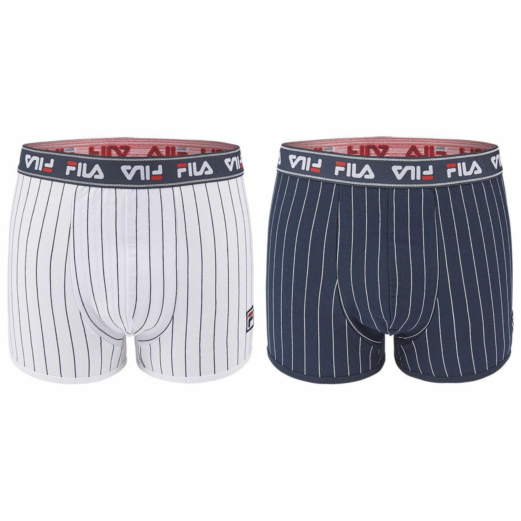 Set of 2 cotton boxers Fila Uni