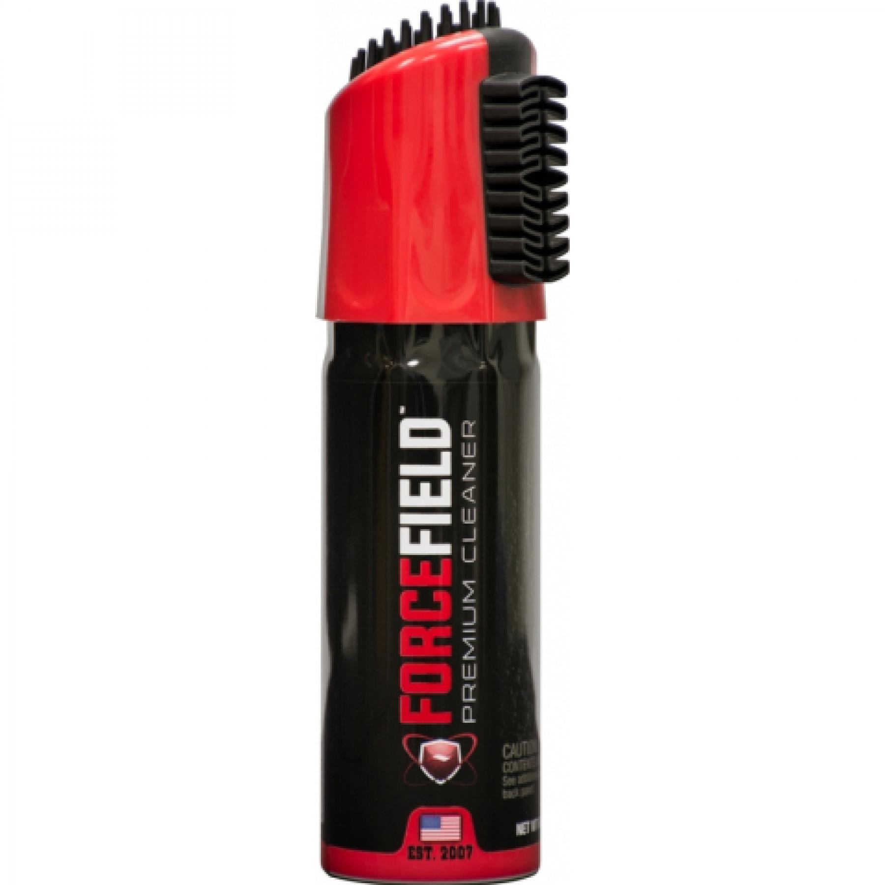 Forcefield shoe cleaner with brushes
