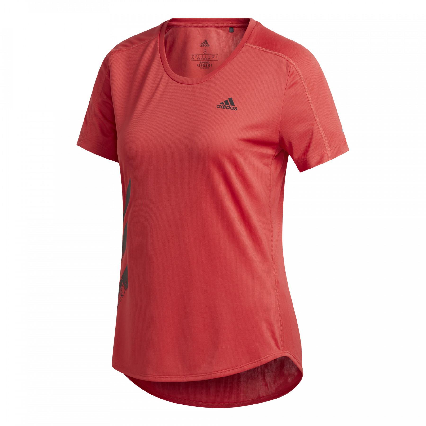 Women's T-shirt adidas Run It 3-Stripes Fast
