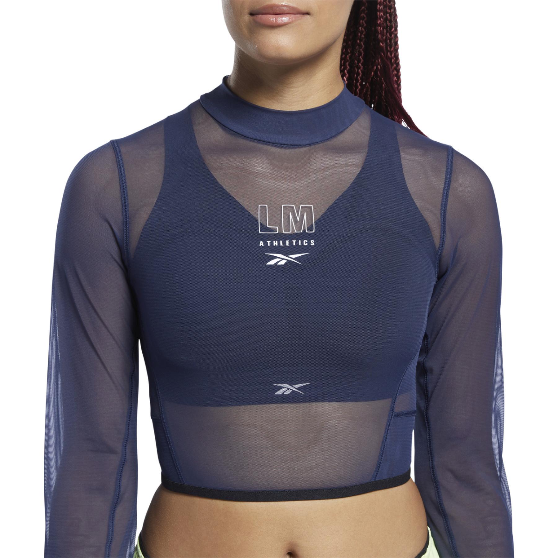 Women's short jersey Reebok Les Mills® Mesh Long Sleeve