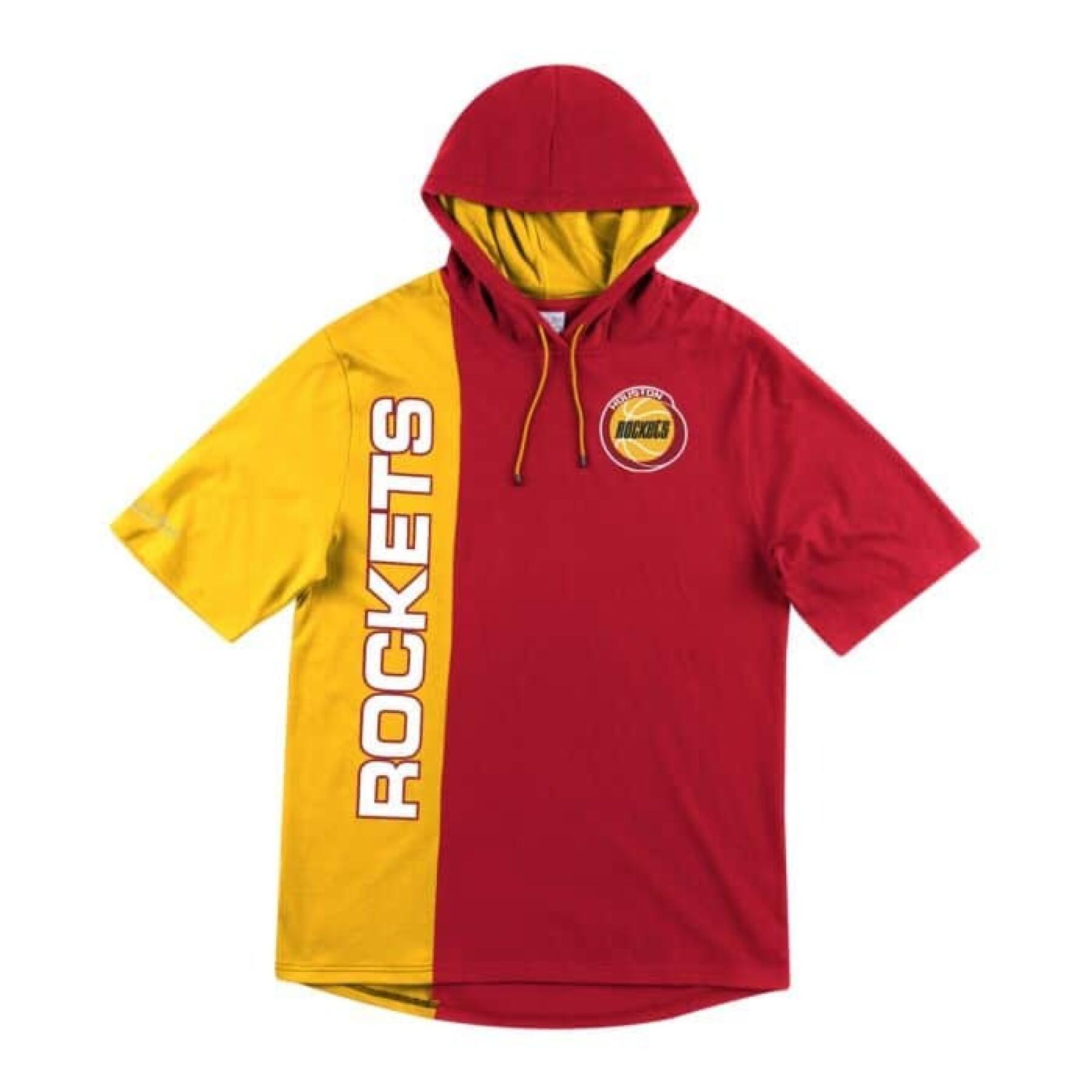 Short sleeve hoodie Houston Rockets split