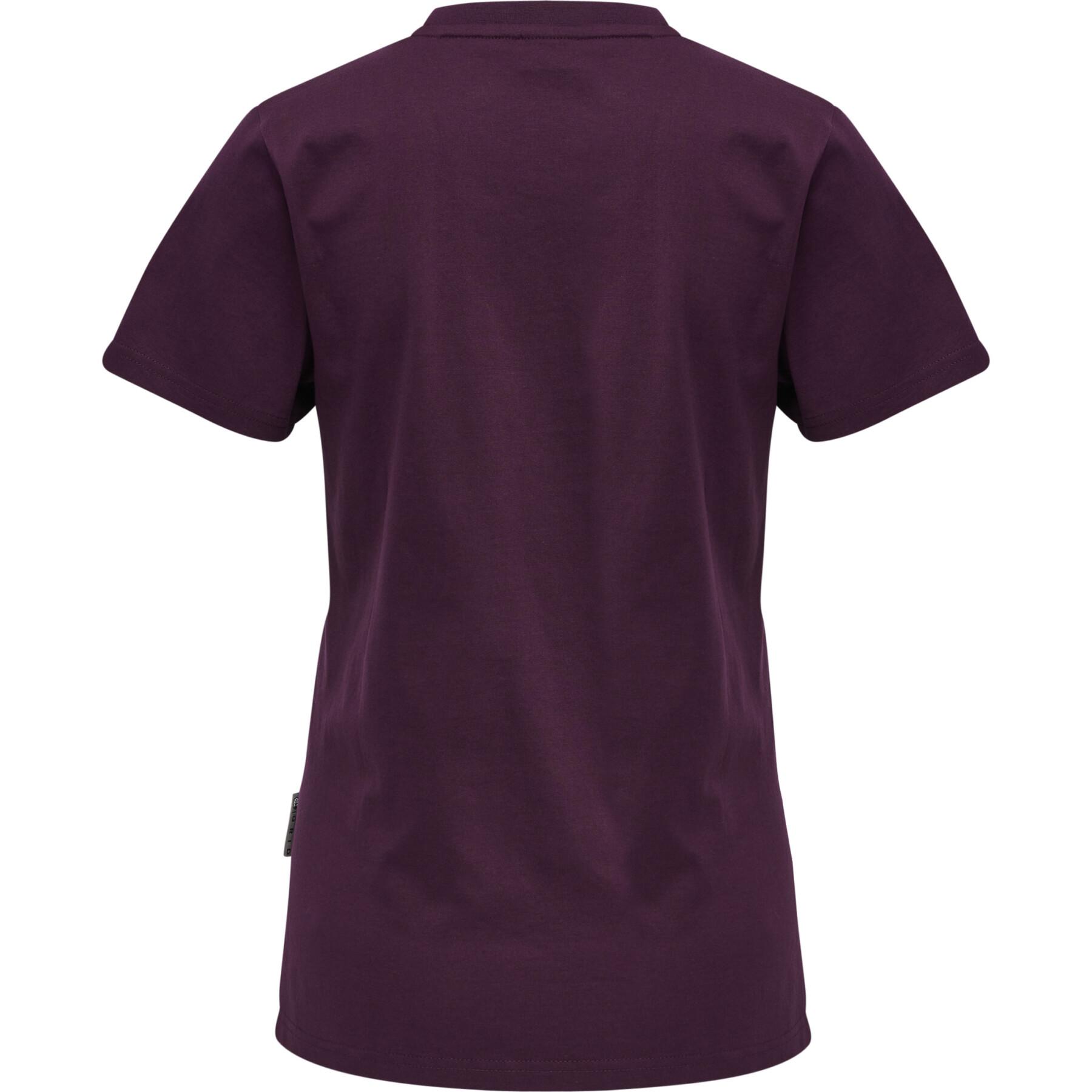 Women's cotton T-shirt Hummel Move Grid