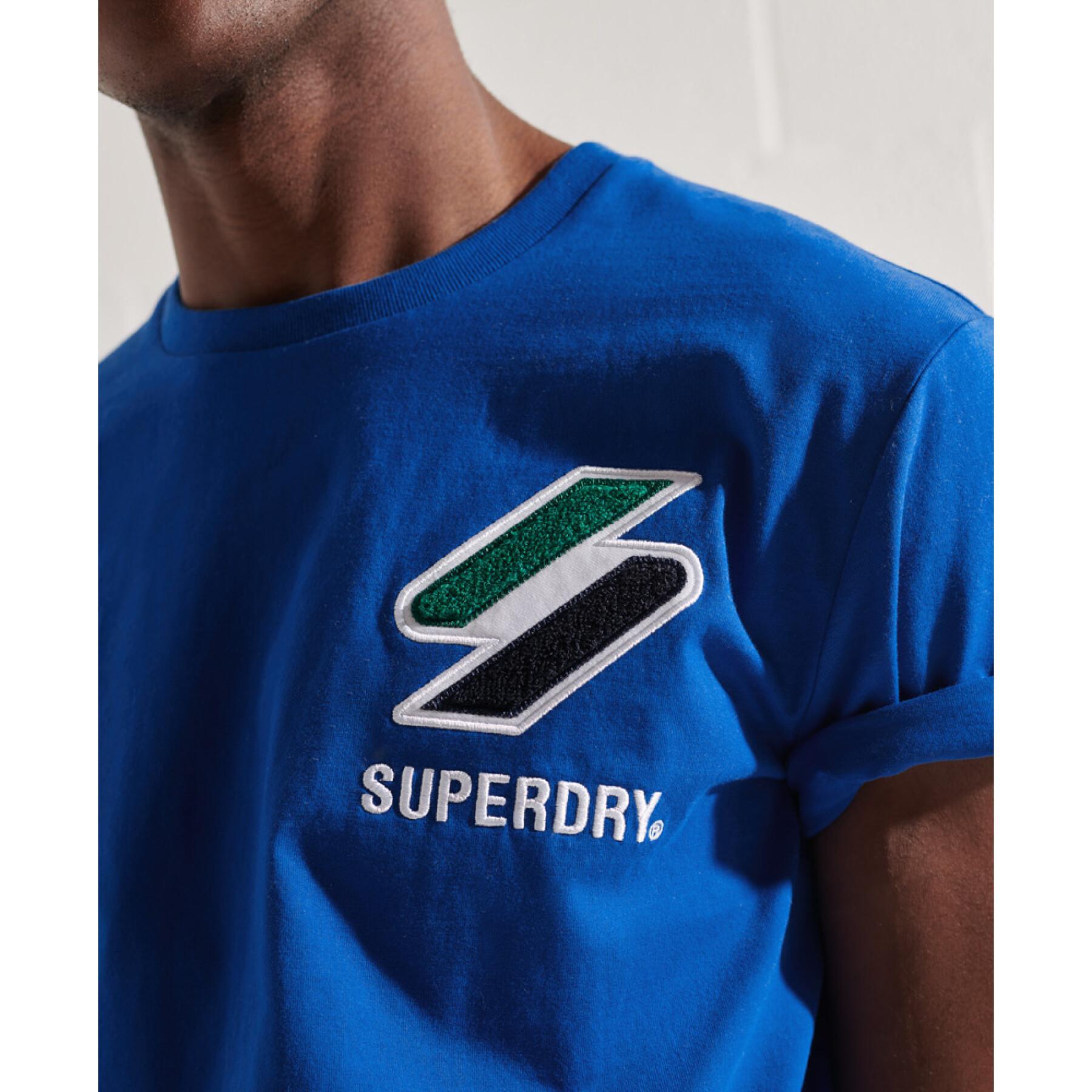 Velvet chenille T-shirt Superdry Sportstyle