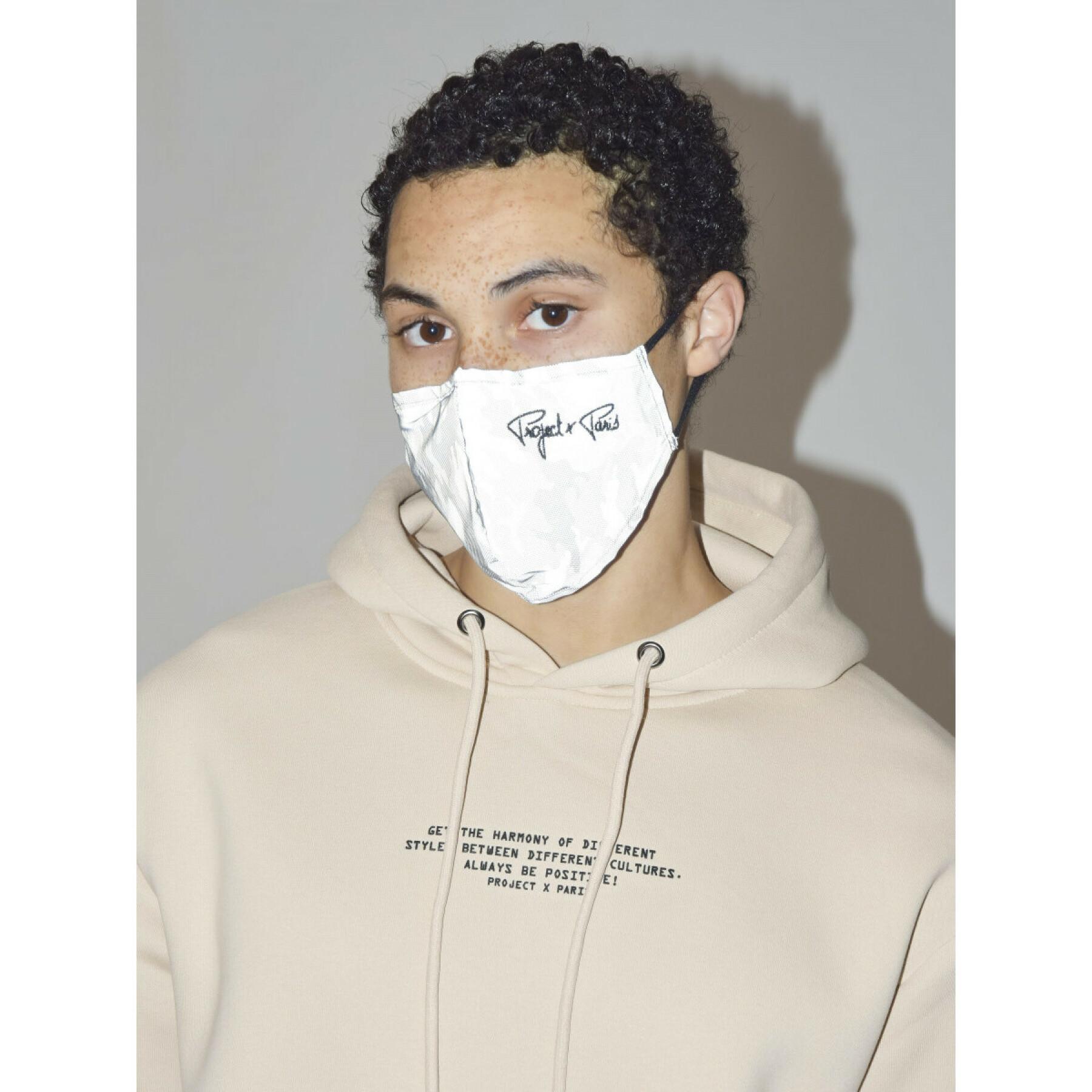 Face mask embroidery Project X Paris "CAMO REFLECT"