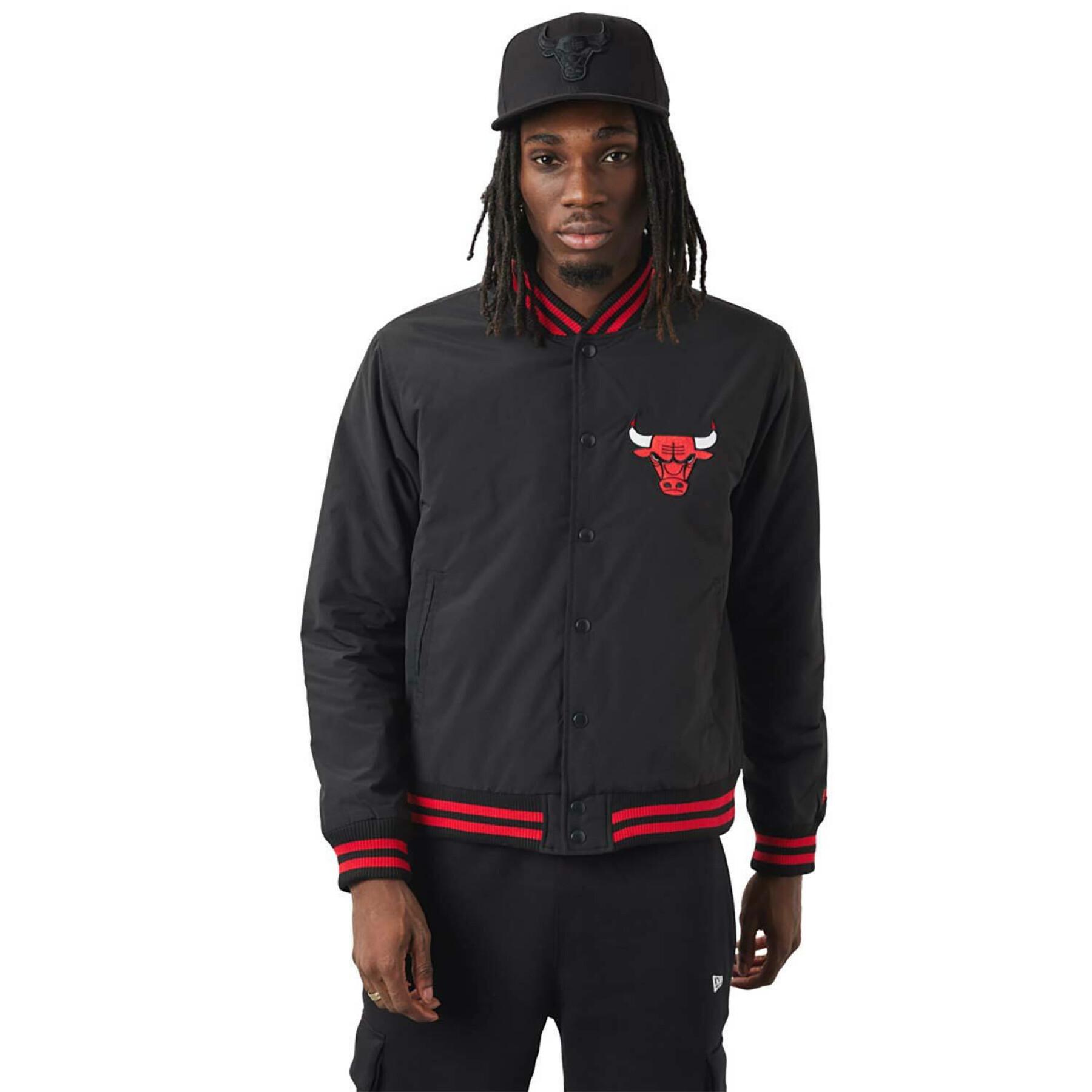 NEW ERA NBA Team Logo Varsity Chicago BULLS black Jacket