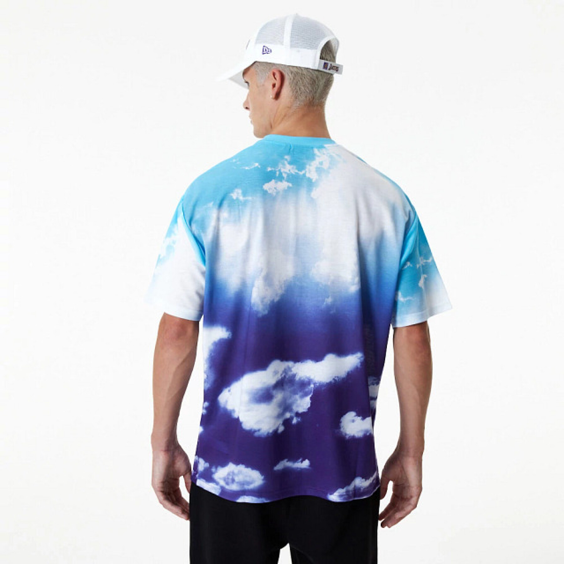 Oversized t-shirt la lakers sky all over print