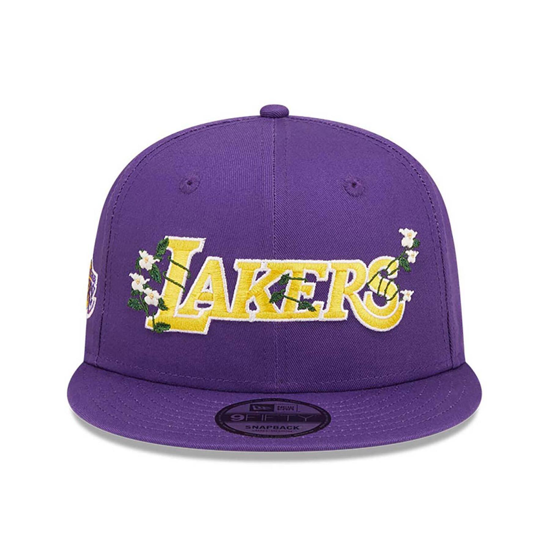 Cap Los Angeles Lakers Flower Wordmark