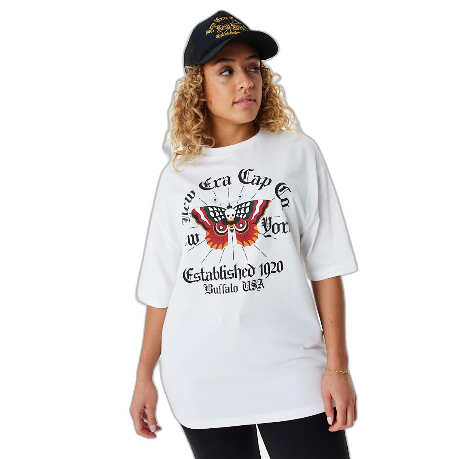 Oversized graphic butterfly T-shirt New Era