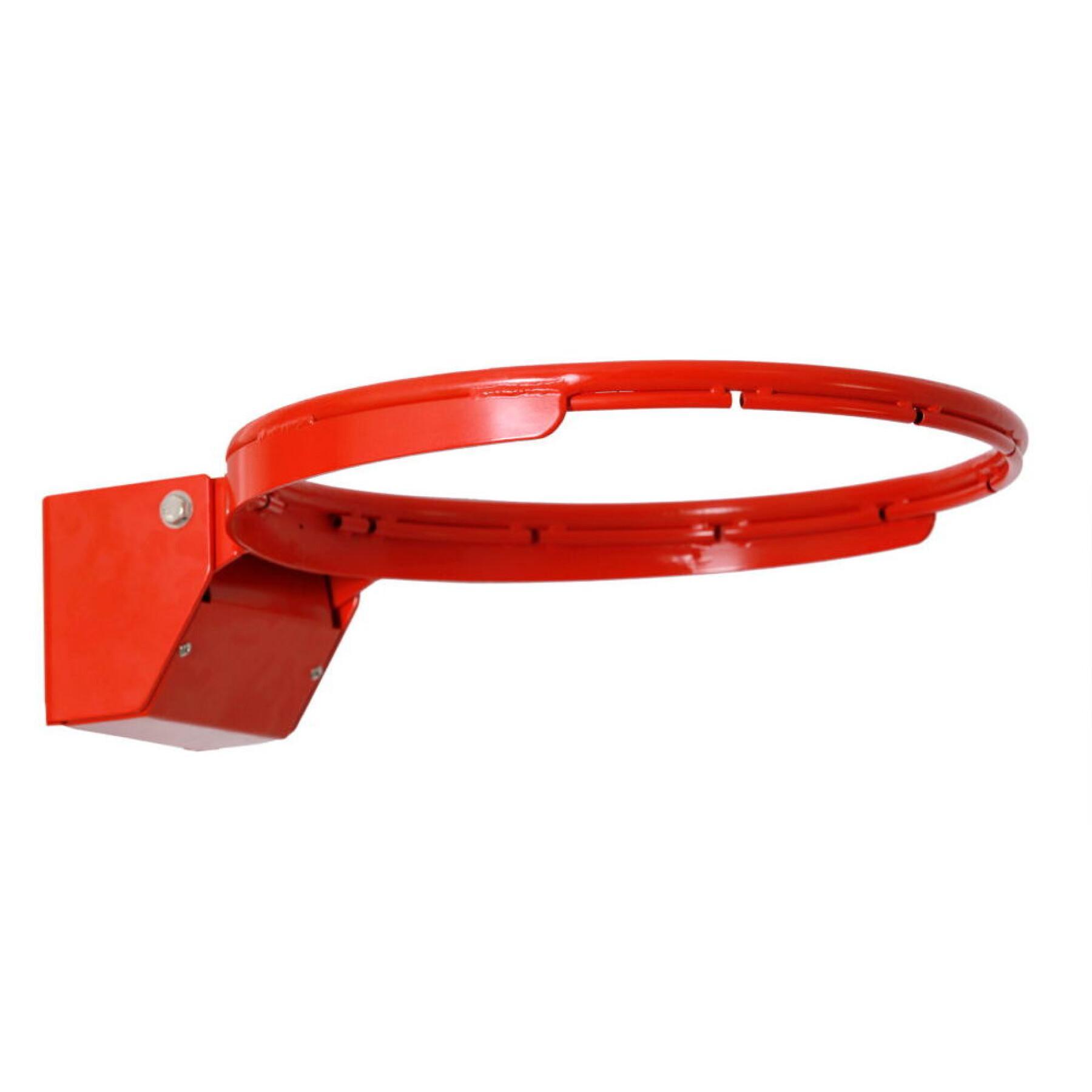 Flexible basketball hoop with integrated plastic rim PowerShot