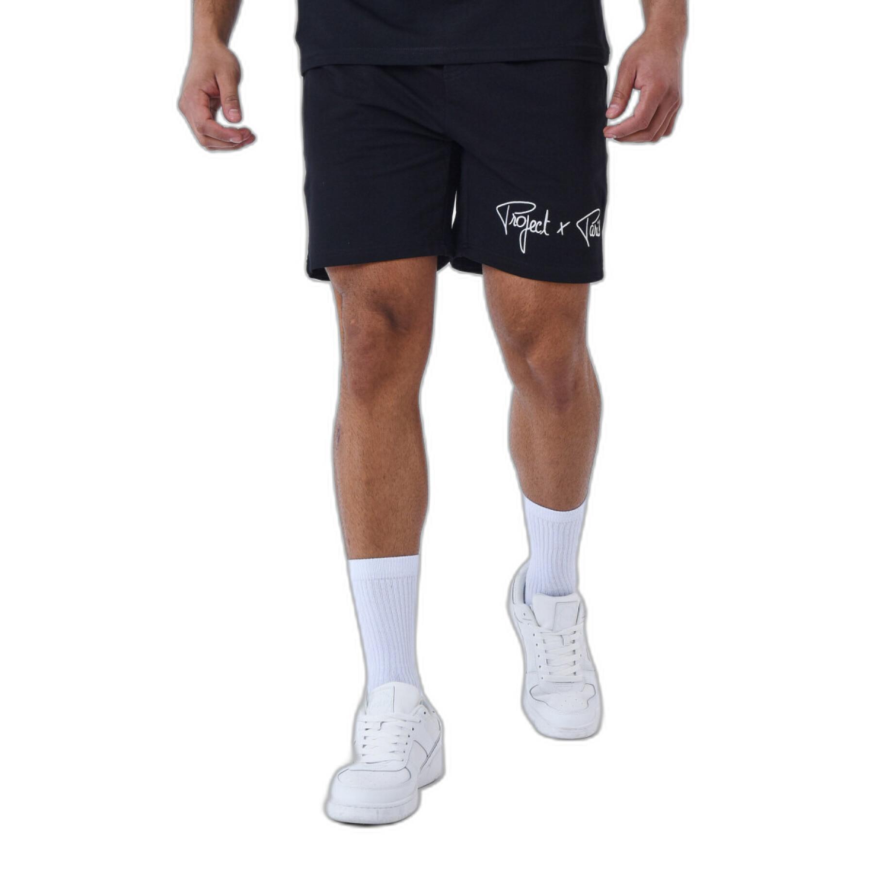 Basic shorts with embroidered logo Project X Paris