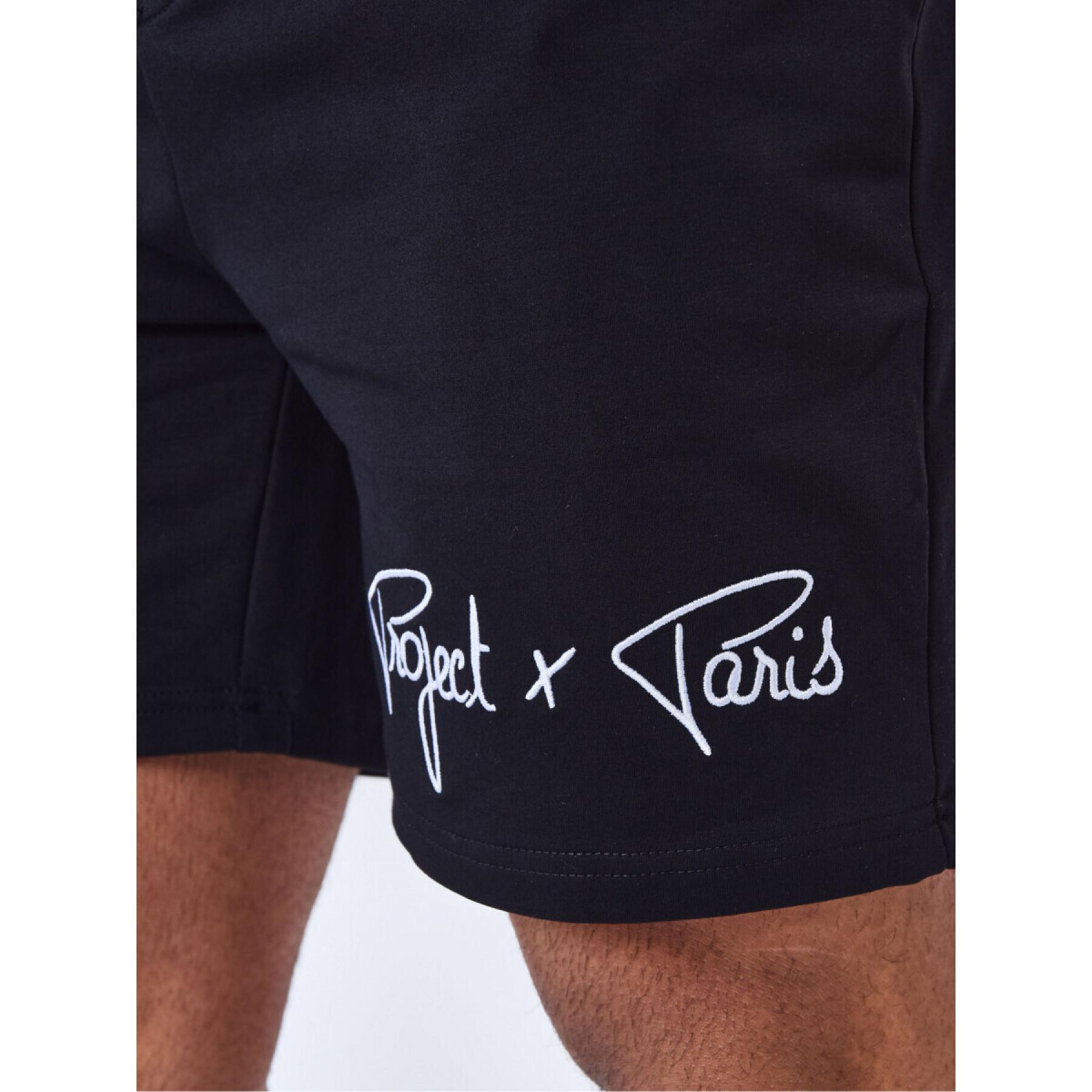 Basic shorts with embroidered logo Project X Paris