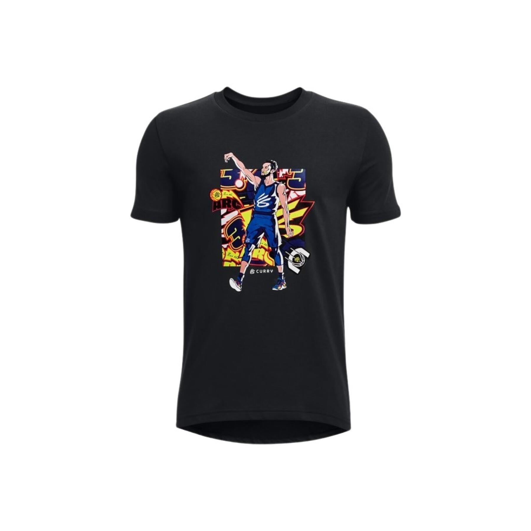 Boy's T-shirt Under Armour Curry Multi Animated