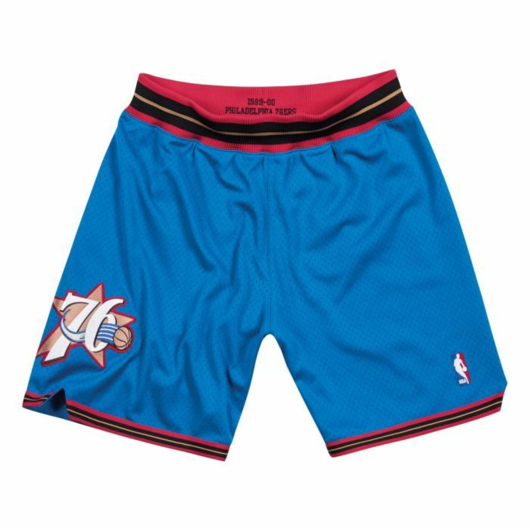 Authentic Philadelphia 76ers 1999-00 shorts