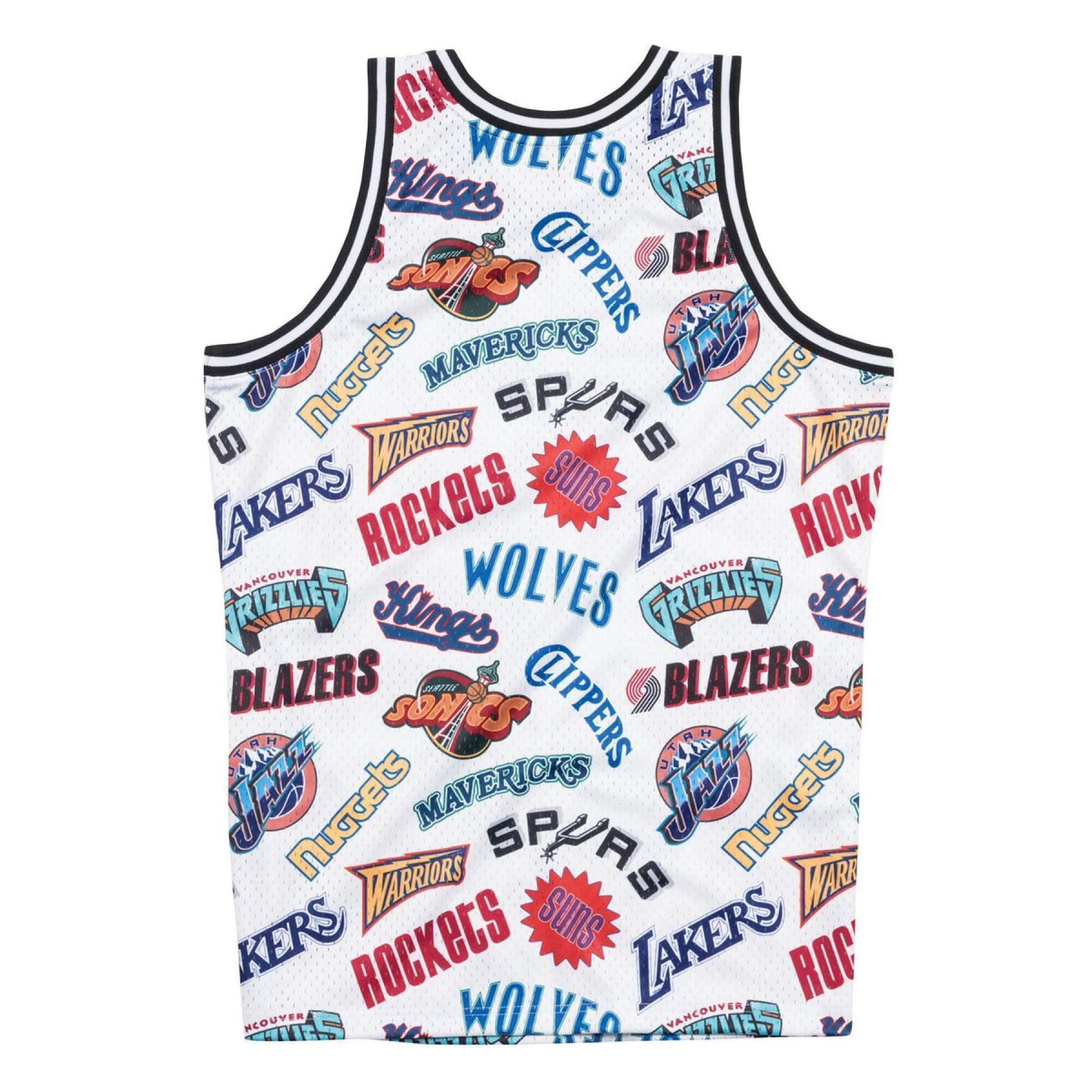 Jersey Mitchell & Ness nba conférence Ouest