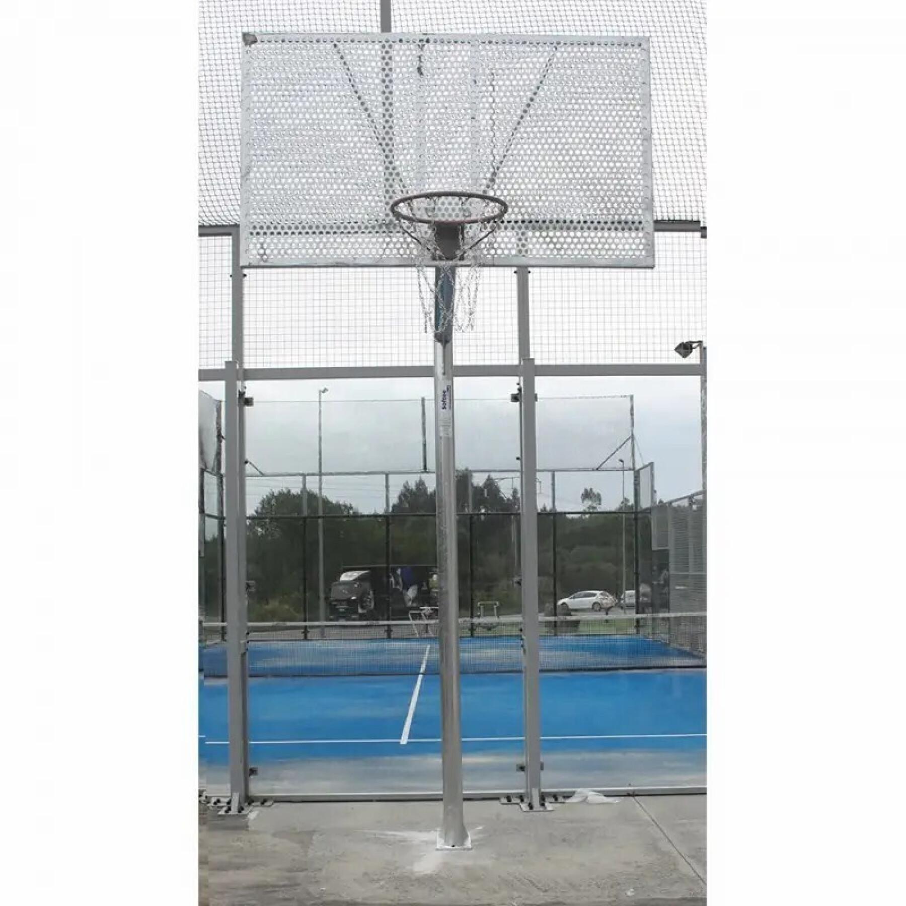 Set of 2 anti-vandalism galvanized basketball baskets Softee Equipment
