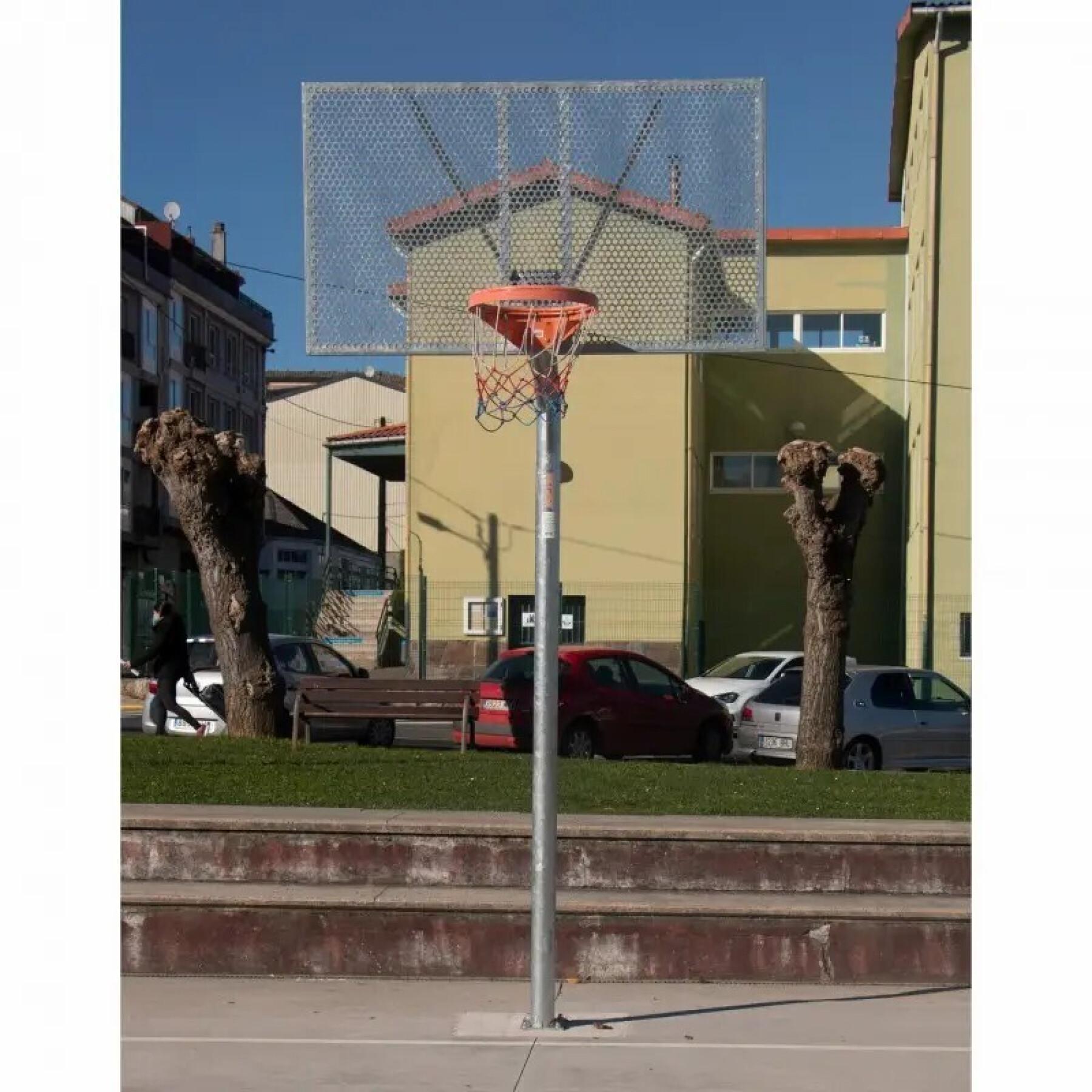 Set of 2 anti-vandalism galvanized basketball baskets Softee Equipment