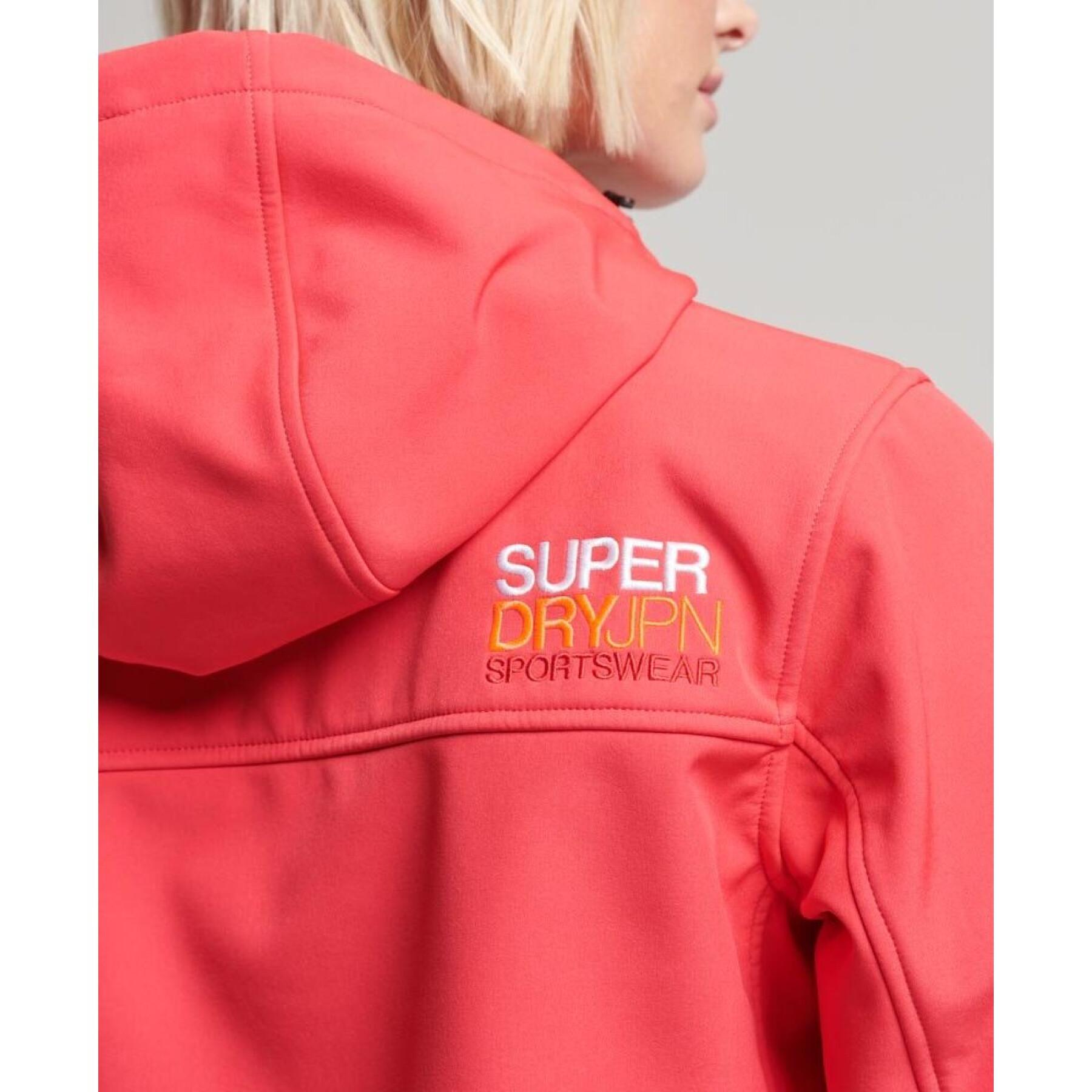 Women's hooded jacket Superdry Softshell Code Trekker