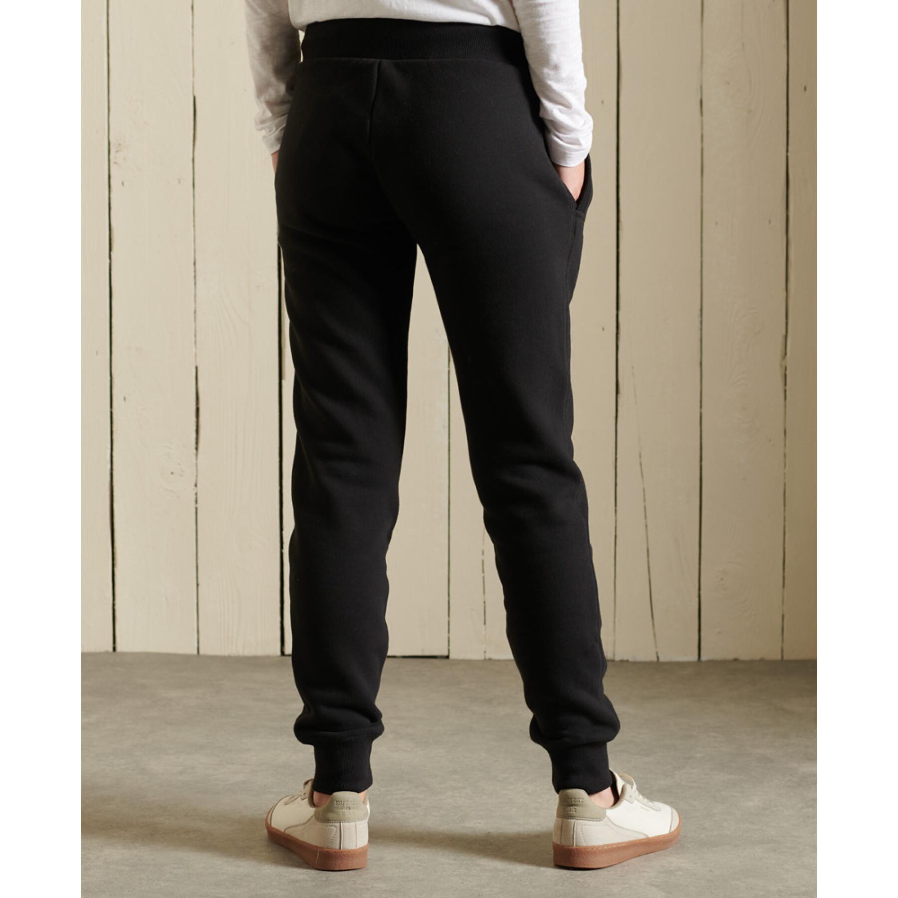 Organic cotton pants for women Superdry Vintage Logo