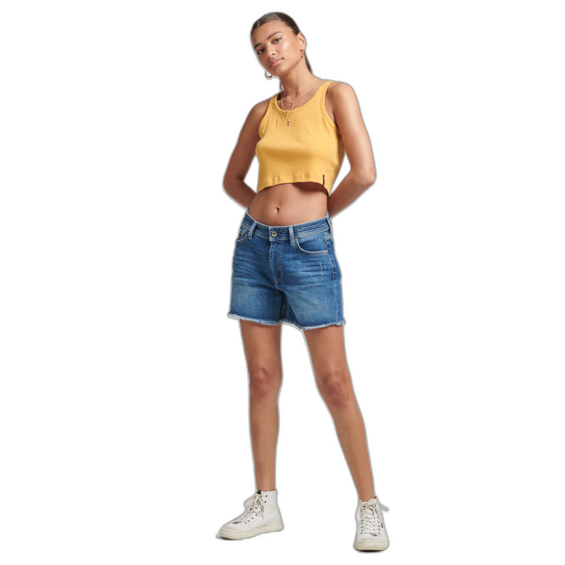 Women's mid-rise slim fit shorts Superdry