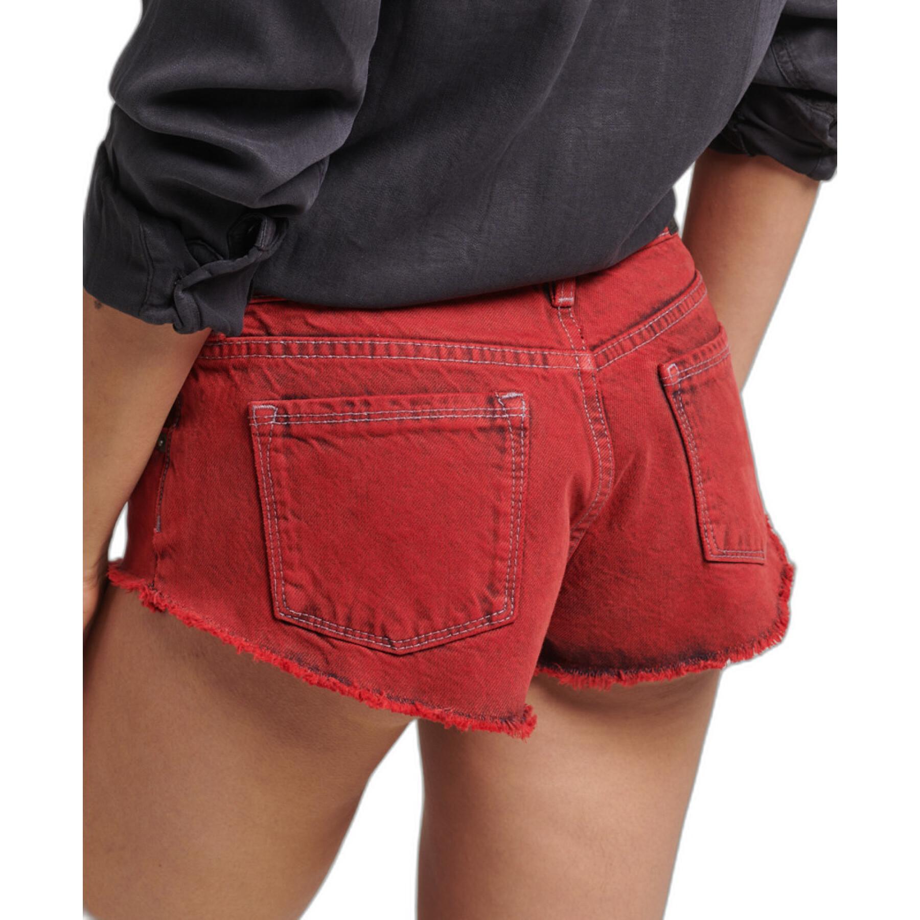 Women's washed out mini shorts Superdry