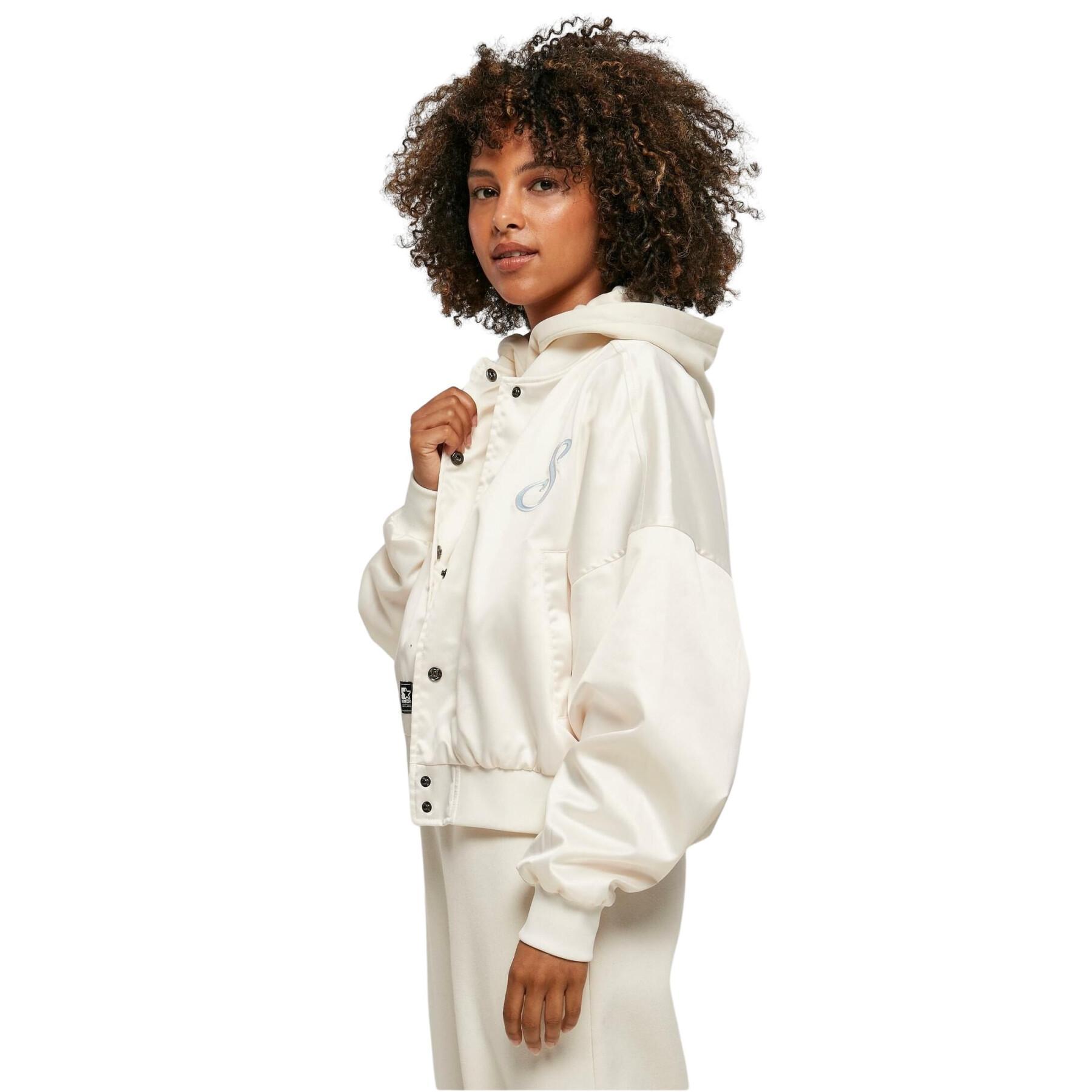 Satin jacket woman Urban Classics College Starter