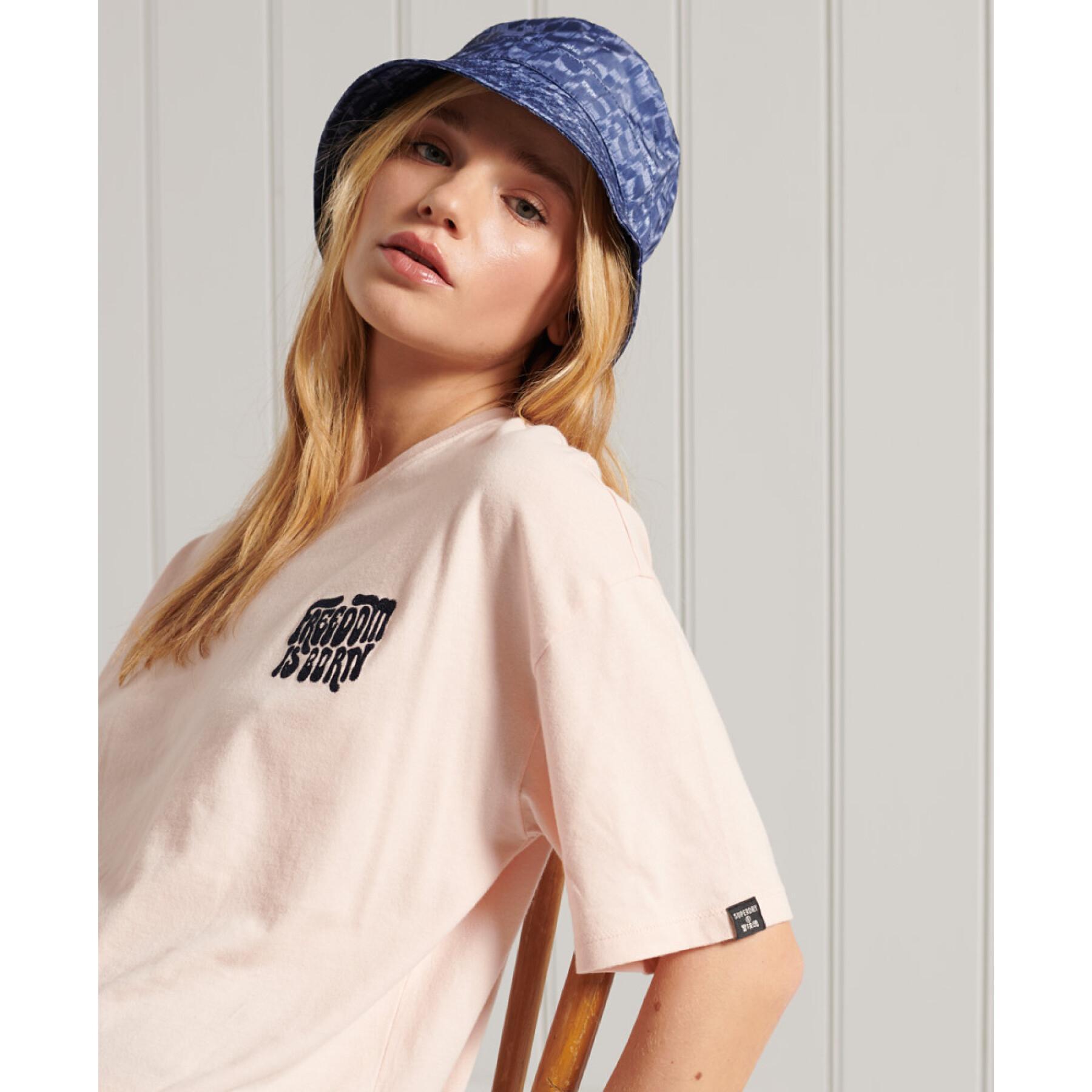 Straight military style t-shirt for women Superdry Narrative
