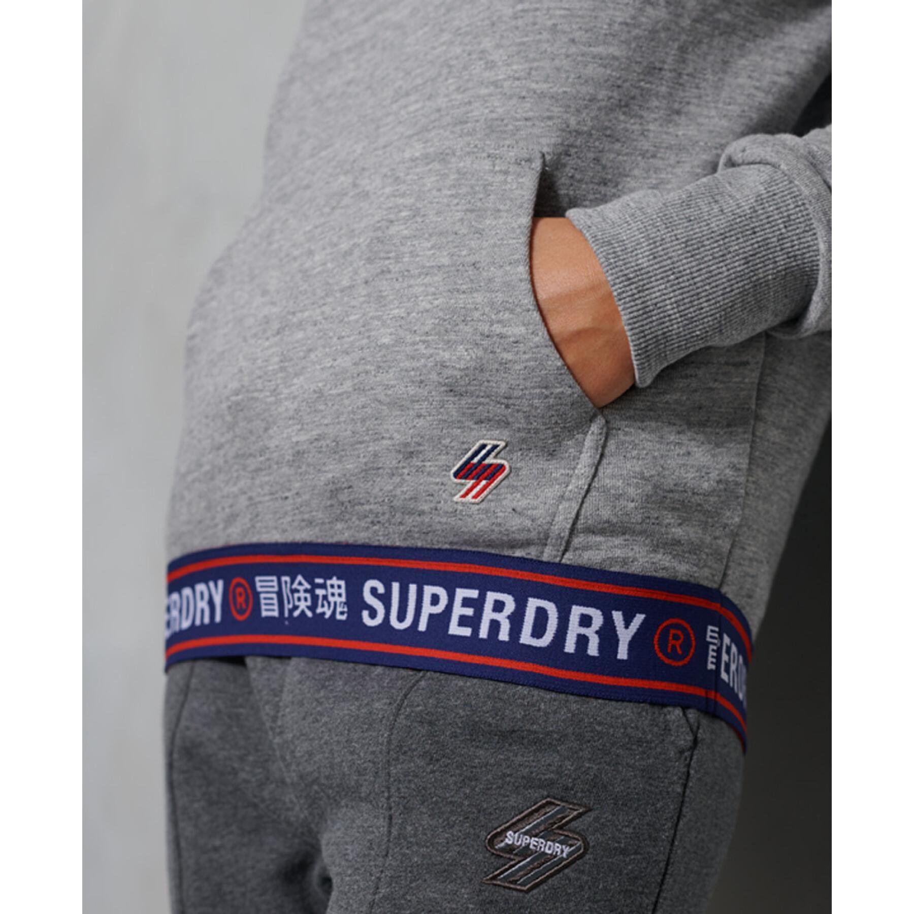 Women's patterned hoodie Superdry Sportstyle