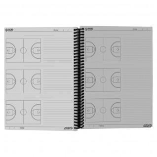 Basketball coach booklet spiral bound a4 Sporti France