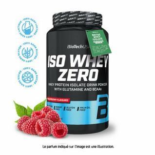 Pack of 6 jars of protein Biotech USA iso whey zero lactose free - Framboise 908g