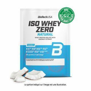 50 packets of lactose-free protein Biotech USA iso whey zero - Coco - 25g