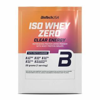 Batch of 50 bags of proteins Biotech USA iso whey zero clear energy -Tutti-frutti- 25g