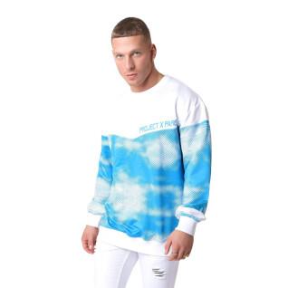 Round neck sweatshirt with cloud print Project X Paris