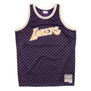 Jersey Los Angeles Lakers checked b&r