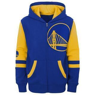 Children's zip-up hoodie Golden State Warriors Fleece