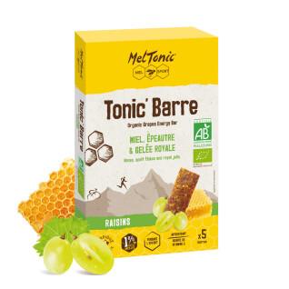 5 Organic TONIC' energy bars - RAISINS
