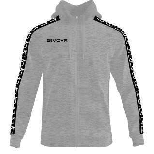 Sweatshirt full zip hoodie for kids Givova