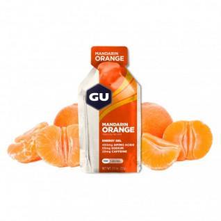 Batch of 24 gels Gu Energy mandarine/orange