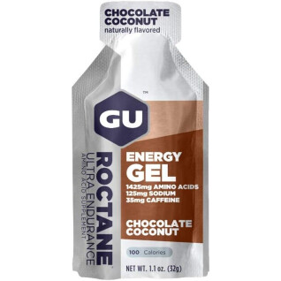 Box of 24 long-distance energy gels - enriched with sodium & bcaa chocolate/cocogu genery 