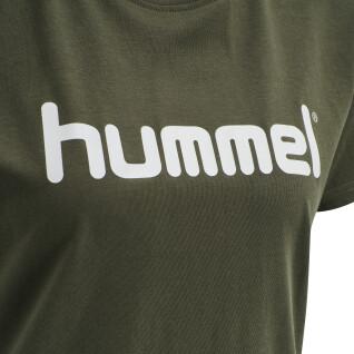 Cotton T-shirt logo woman Hummel GO