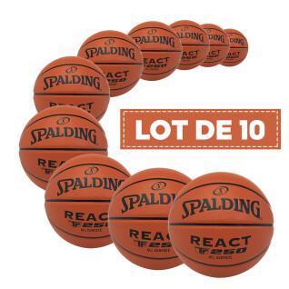 Pack of 10 balloons Spalding React TF-250 Composite