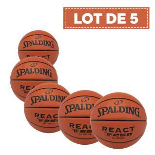 Lot of 5 balloons Spalding React TF-250 Composite