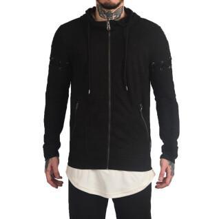 Hoodie with suede effect Project X Paris lace up