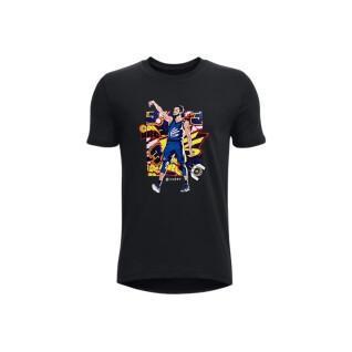 Boy's T-shirt Under Armour Curry Multi Animated