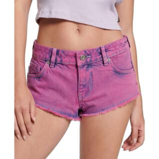 Women's washed out mini shorts Superdry