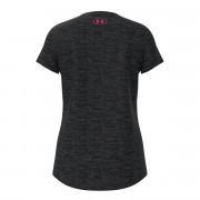 Girl's T-shirt Under Armour à manches courtes et motif Twist Big Logo