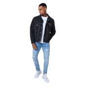 Denim style jacket with contrasting seams Project X Paris